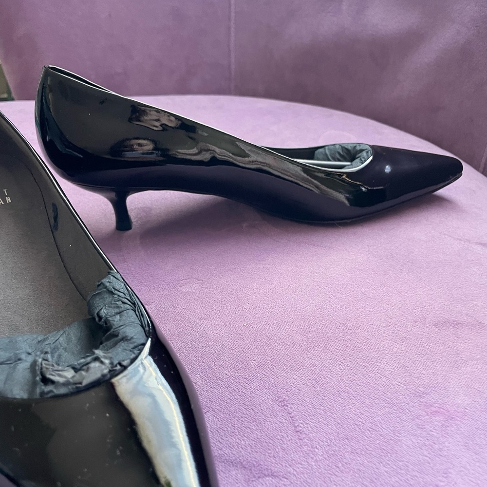 Stuart Weitzman Black  Heel Pumps - Picture 6 of 6
